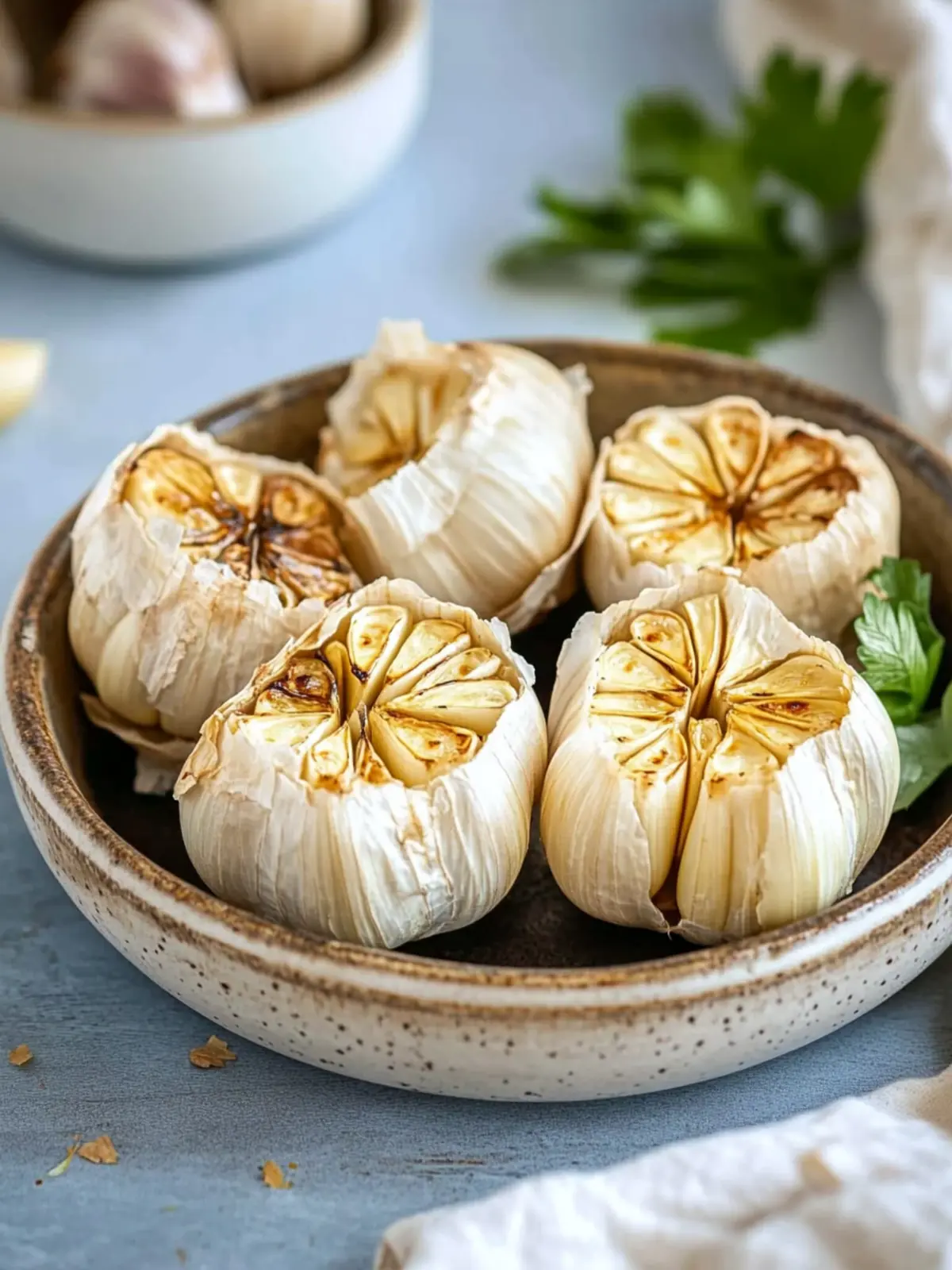 Transform Meals with Roasted Air Fryer Garlic Bulbs in 15 Minutes 2 Roasted Air Fryer Garlic Bulbs