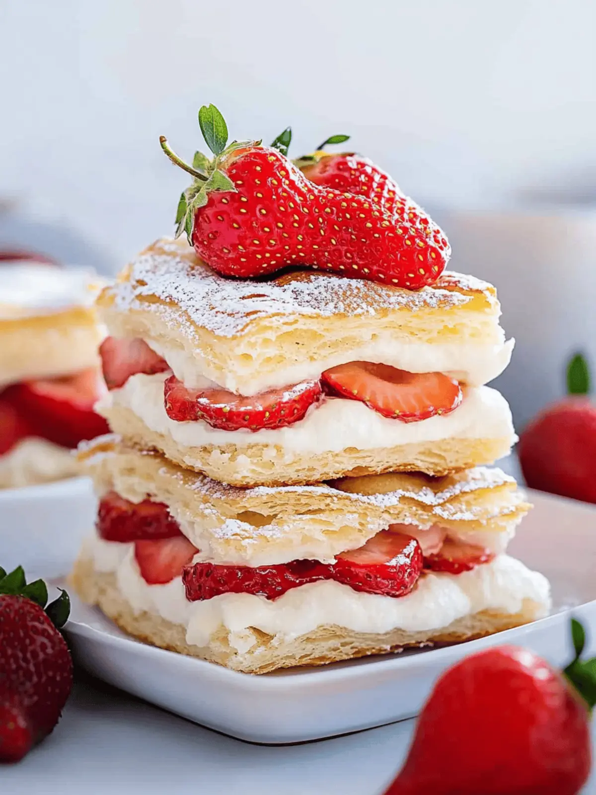 Easy Strawberry Napoleon: A Blissful Treat You'll Adore 2 Easy Strawberry Napoleon