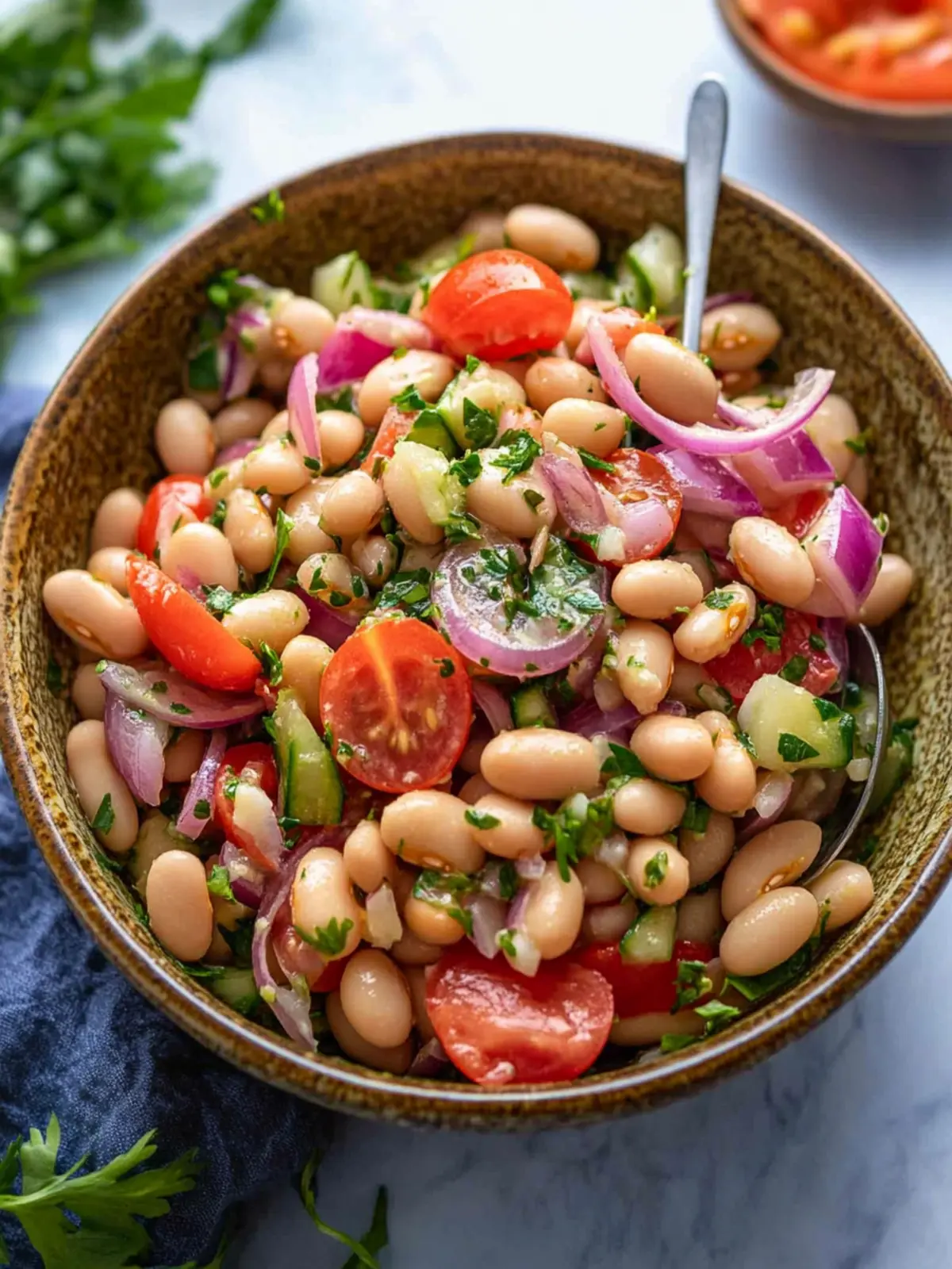 Delicious Piyaz: A Fresh Take on Turkish White Bean Salad 2 Piyaz (Turkish White Bean Salad)