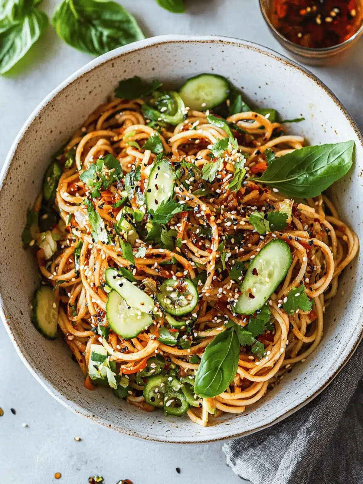 Refreshing Spicy Cold Noodle Salad Perfect for Summer Days 3 Spicy Cold Noodle Salad
