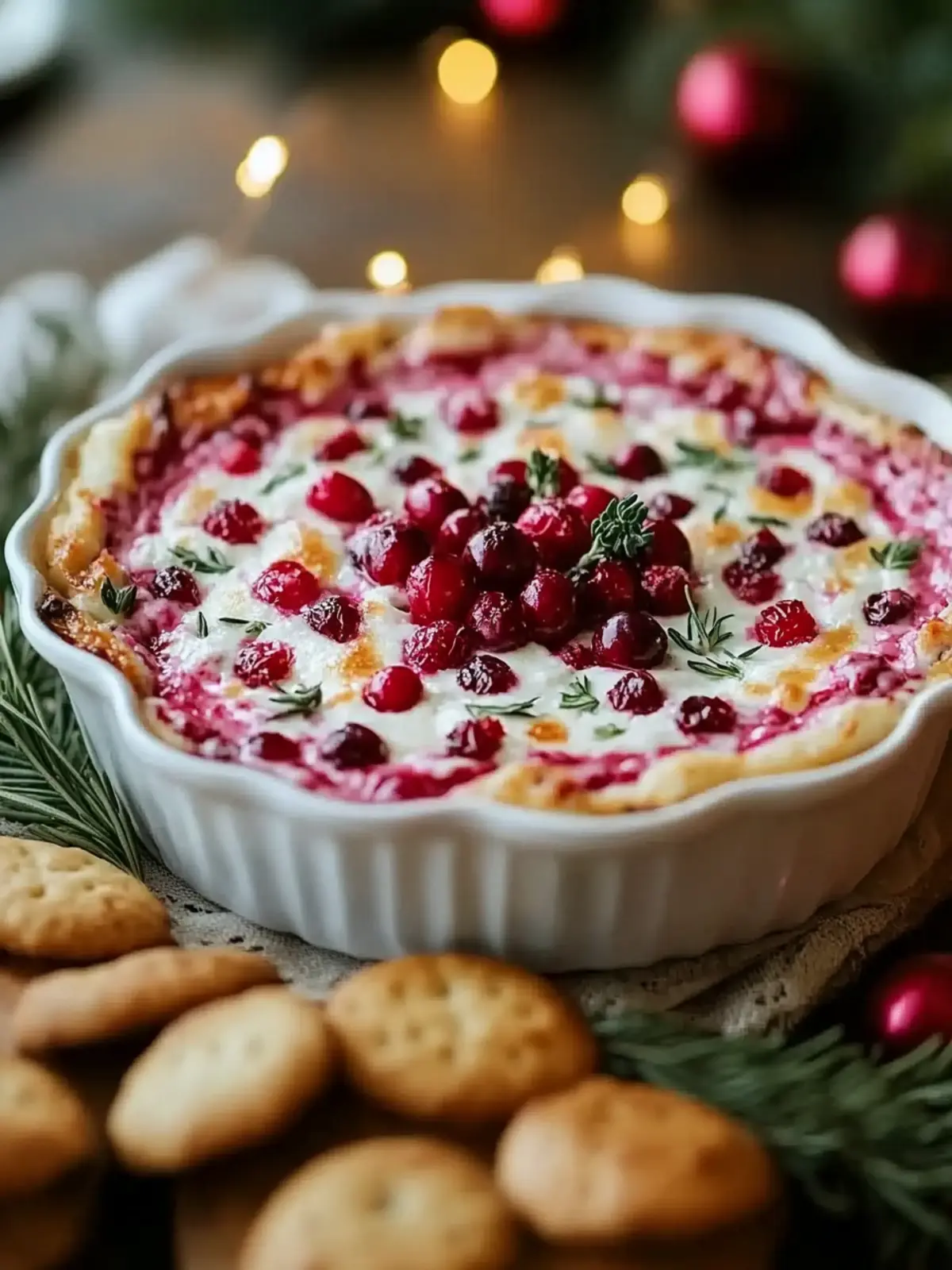 Creamy Baked Cranberry Cream Cheese Dip for Holiday Cheer 3 Baked Cranberry Cream Cheese Dip