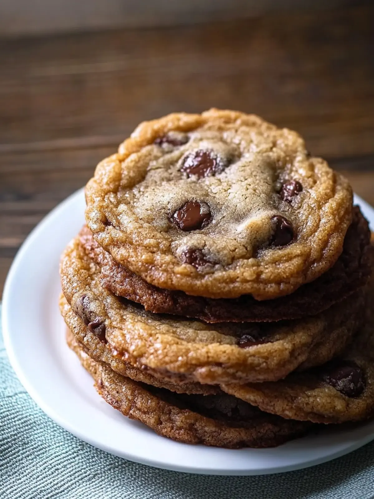 Ultimate Thin & Chewy Chocolate Chip Cookies to Savor 4 Thin & Chewy Chocolate Chip Cookies