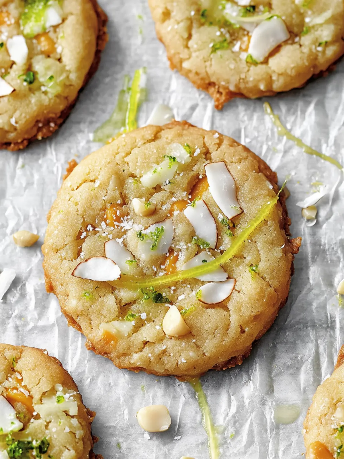 Toasted Coconut Lime Curd Macadamia Nut Cookies Bliss 4 Toasted Coconut + Lime Curd + Macadamia Nut Cookies