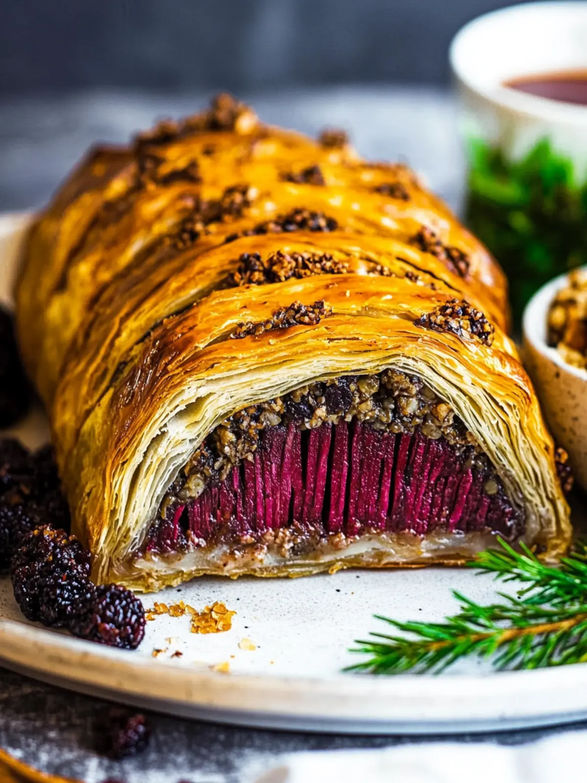 Mouthwatering Vegan Wellington with Smoky Tofu and Beets 2 Vegan Wellington