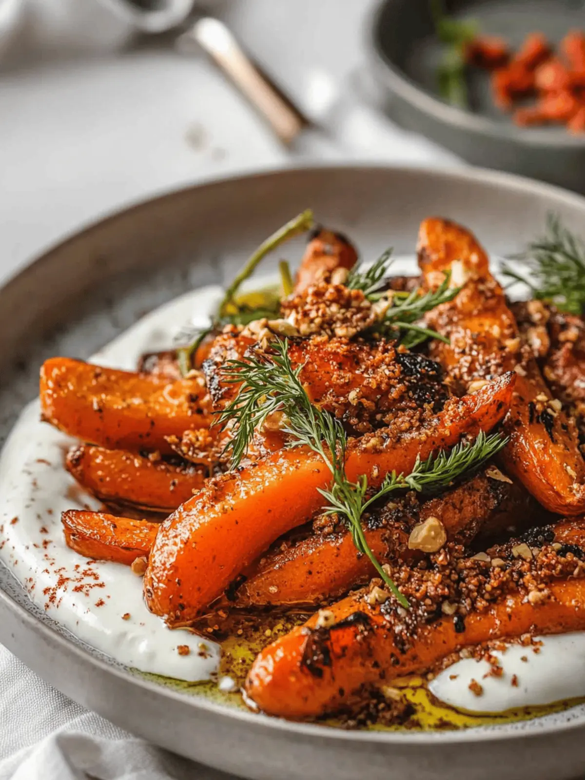 Sticky Roasted Carrots with Tahini Yoghurt A Sweet Revelation 4 Sticky Roasted Carrots with Tahini Yoghurt