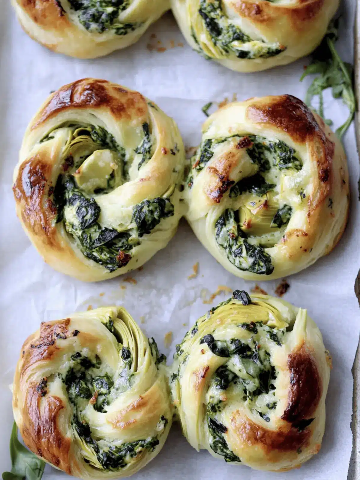 Savory Spinach Artichoke Swirls for the Perfect Brunch Bites 2 Spinach Artichoke Swirls