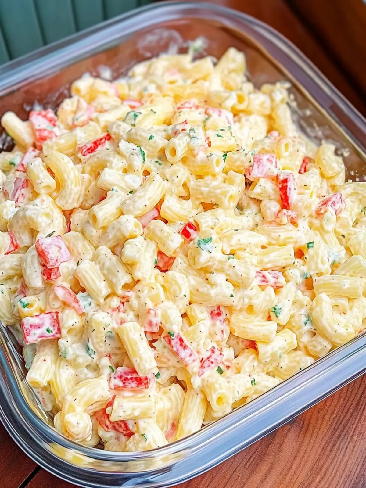 Cheddar Sour Cream Macaroni Salad for the Perfect Summer Picnic 2 Cheddar Sour Cream Macaroni Salad