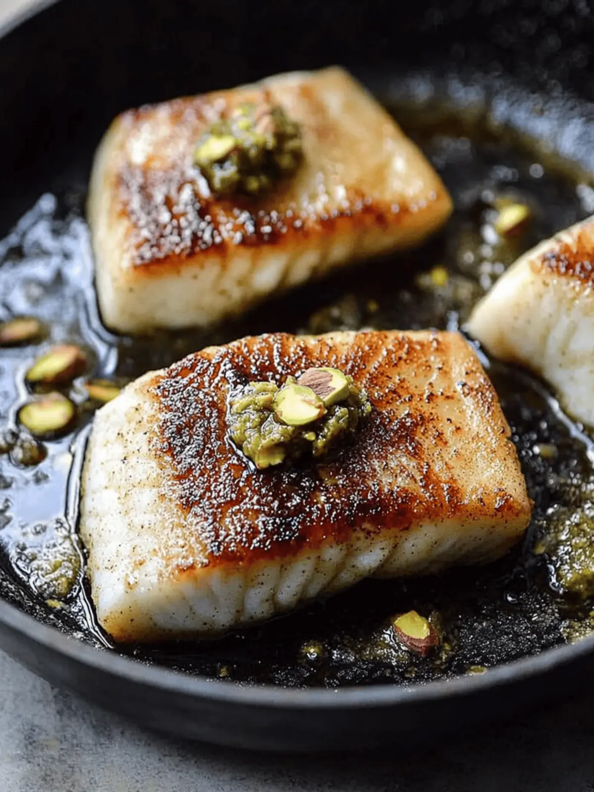 Crisp Skillet Sea Bass with Pistachio Butter: Flavor Unleashed 3 Crisp Skillet Sea Bass with Pistachio Butter