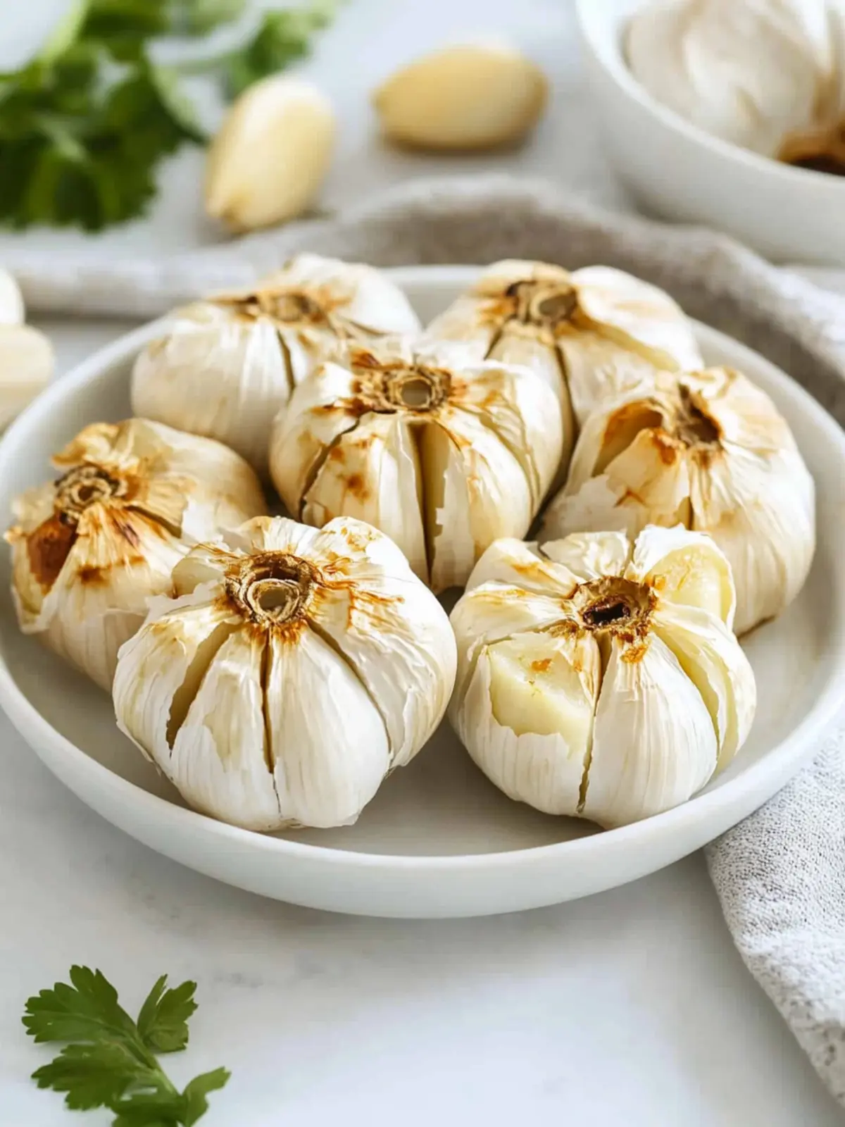 Transform Meals with Roasted Air Fryer Garlic Bulbs in 15 Minutes 4 Roasted Air Fryer Garlic Bulbs