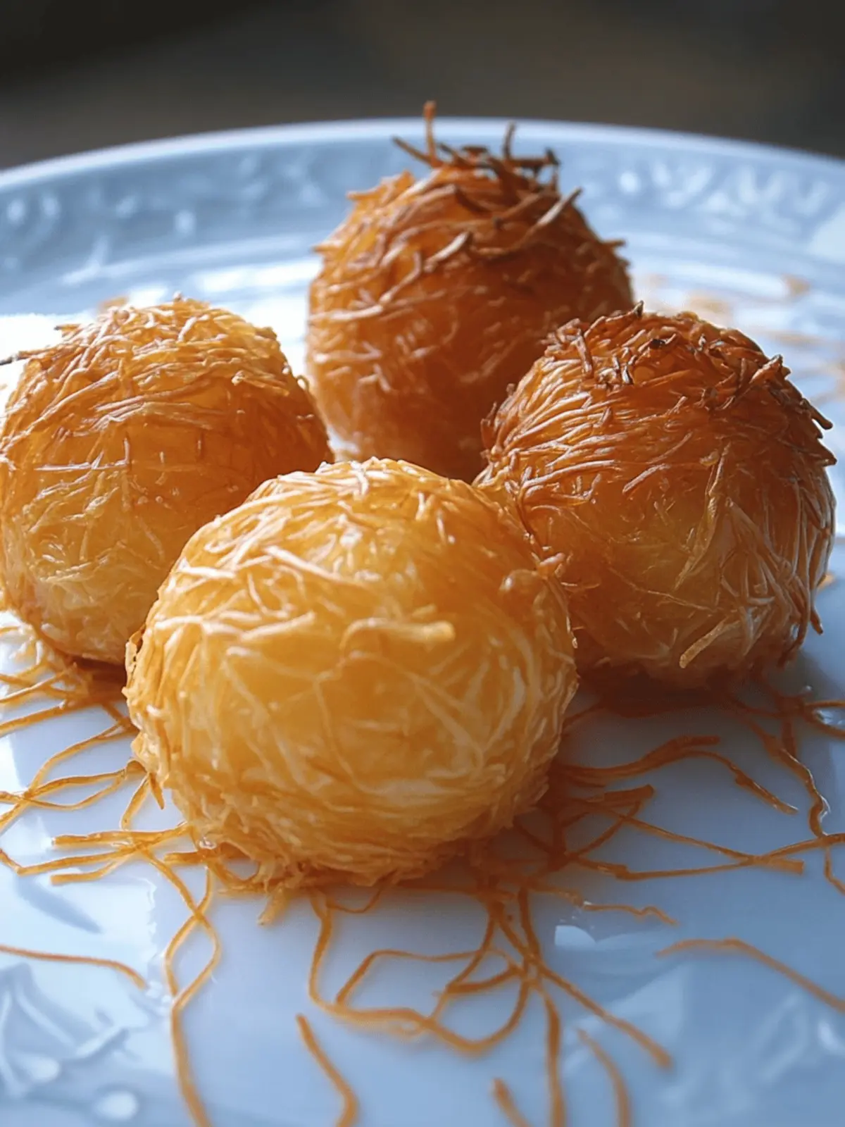 Savory Kataifi Balls with Cheese: Crunchy Cheese Delights 3 Savory Kataifi Balls with Cheese