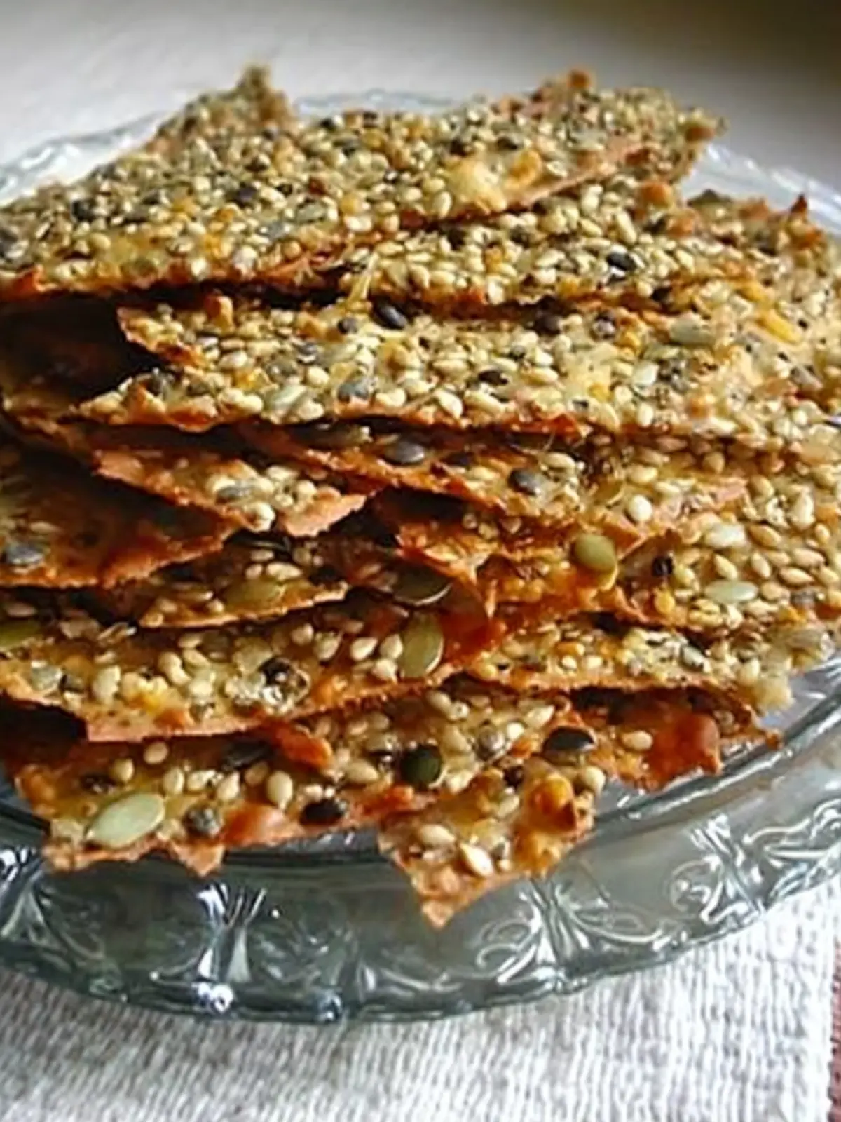 Cheesy Seed Crisps: Crunchy, Guilt-Free Snacking Delight 3 Cheesy Seed Crisps