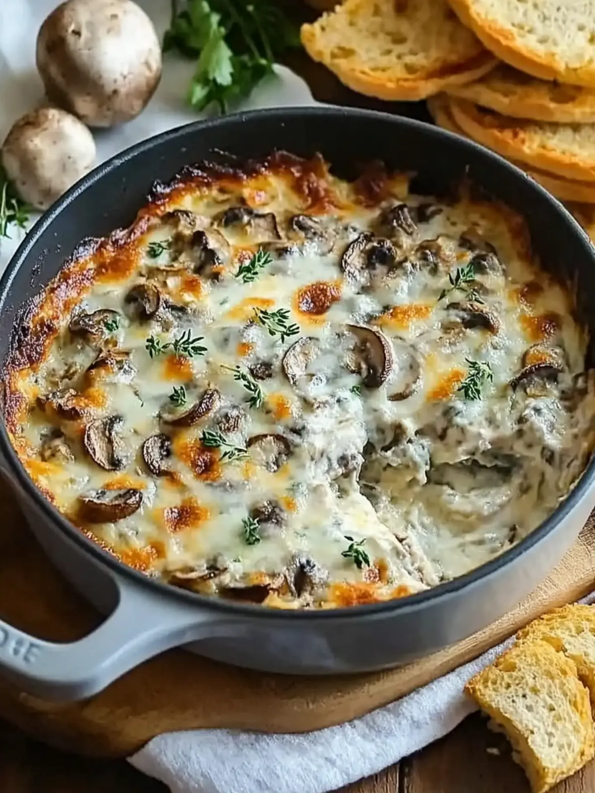 Creamy Stuffed Mushroom Dip: Ultimate Game Day Delight 4 Stuffed Mushroom Dip