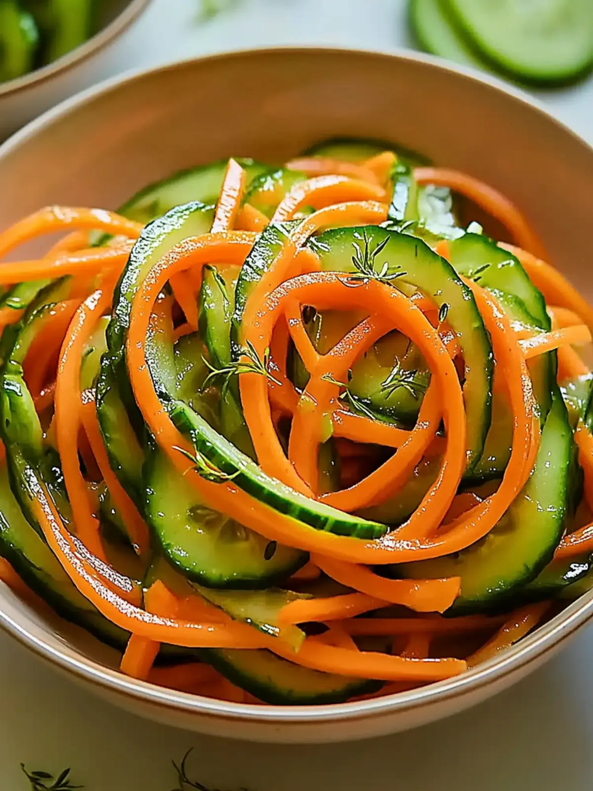 Crisp Cucumber and Carrot Salad for a Refreshing Boost 4 Cucumber and Carrot Salad