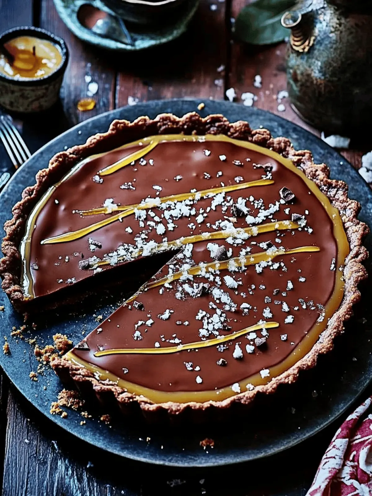 Irresistible Salted Maple Chocolate Tart You Can't Resist 3 Salted maple chocolate tart