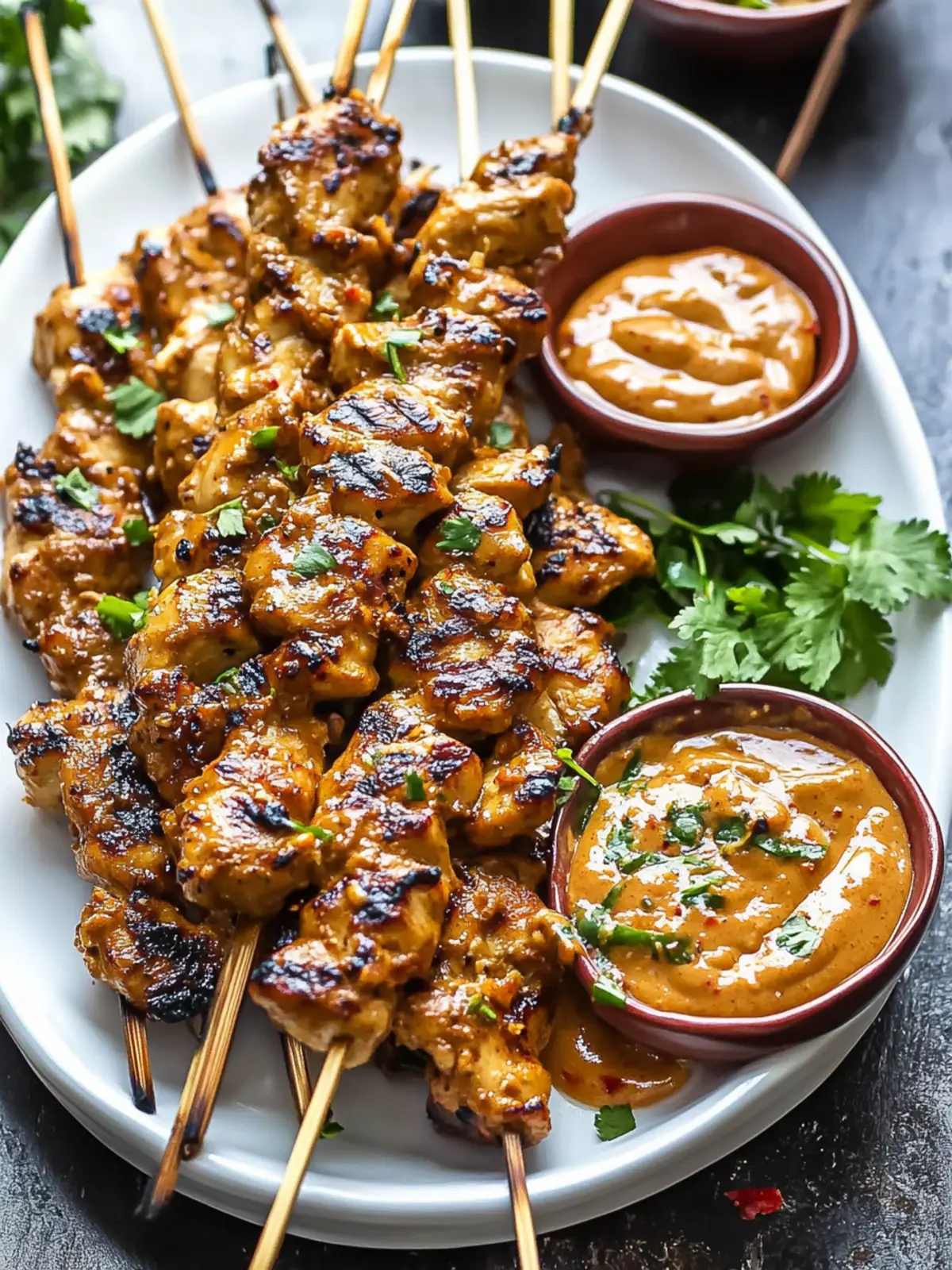 Savor the Flavor of Chicken Satay with Creamy Peanut Sauce 3 Chicken Satay with Peanut Sauce