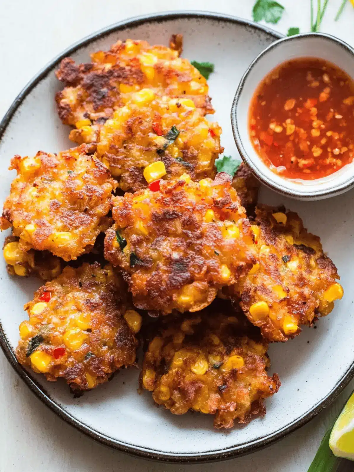 Vegan Thai Corn Fritters that Will Wow Your Taste Buds 3 Vegan Thai corn fritters