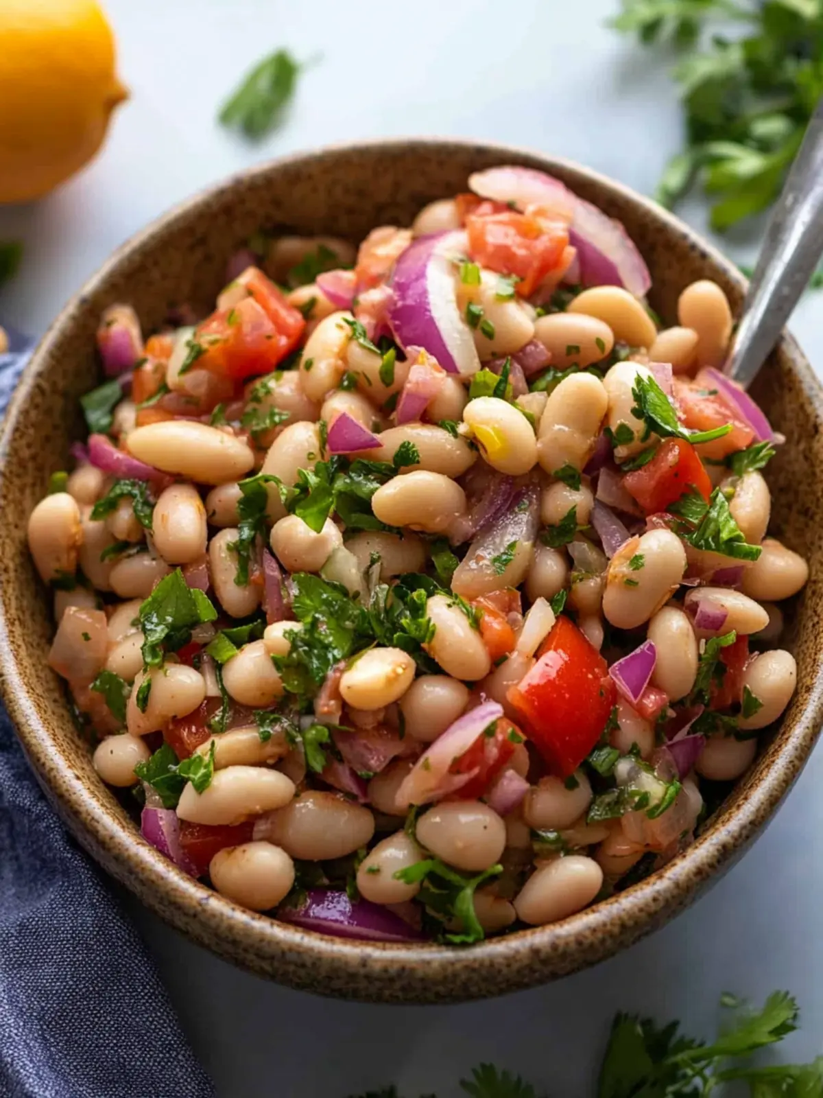 Delicious Piyaz: A Fresh Take on Turkish White Bean Salad 3 Piyaz (Turkish White Bean Salad)