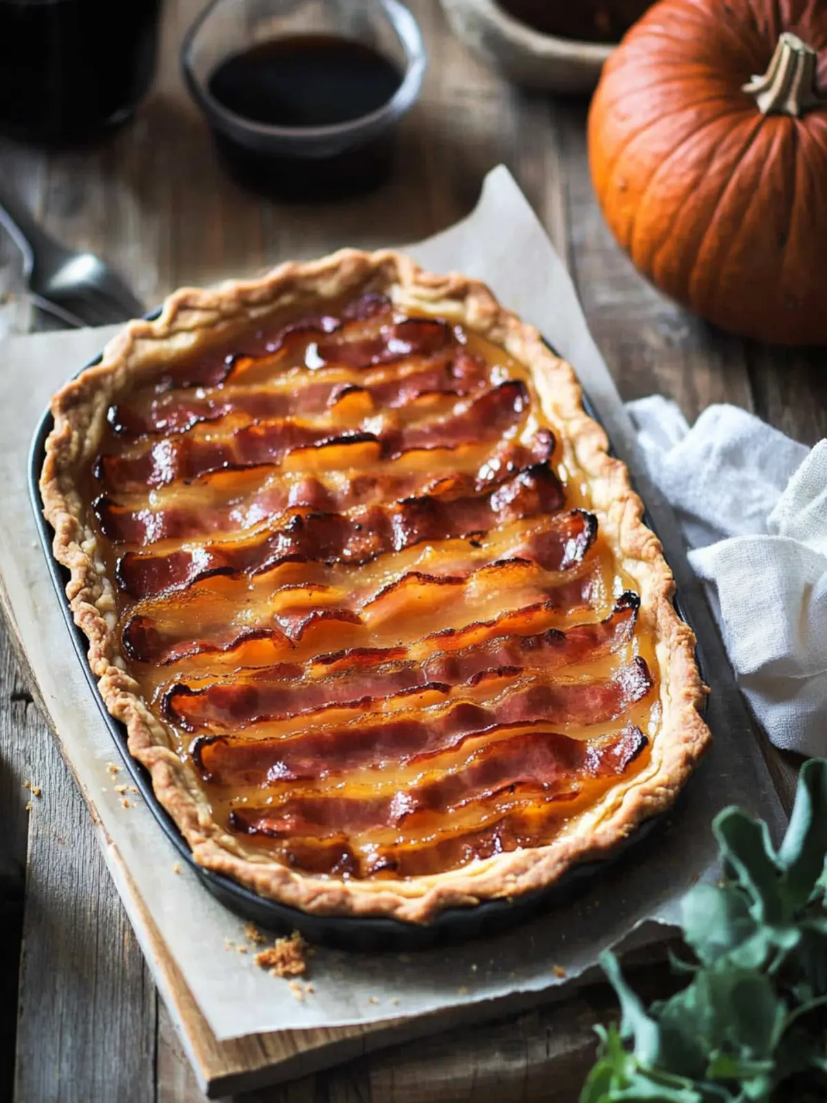 Bacon Tart with Pumpkin and Maple: Brunch Bliss Awaits 4 Bacon Tart with Pumpkin and Maple