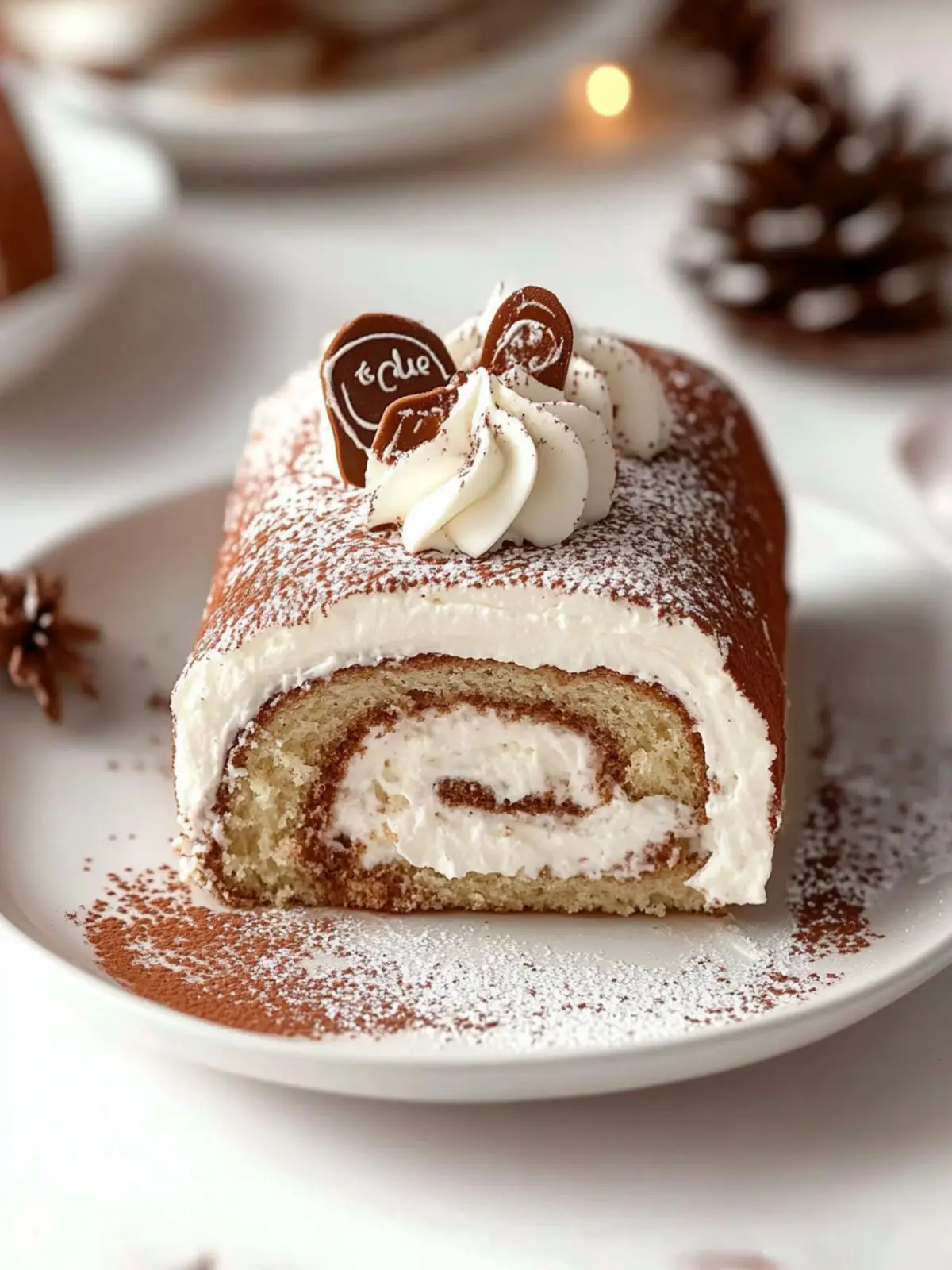 Gourmet Tiramisu Yule Log Cake: Celebrate with Coffee Bliss 3 Gourmet Tiramisu Yule Log Cake