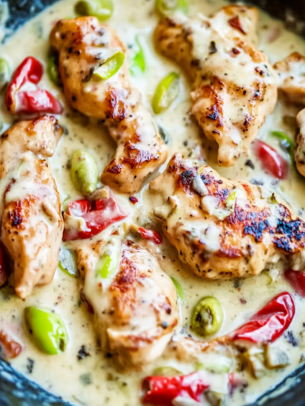 Creamy Pepperoncini Chicken Skillet for a Flavorful Weeknight Meal 2 Creamy Pepperoncini Chicken Skillet