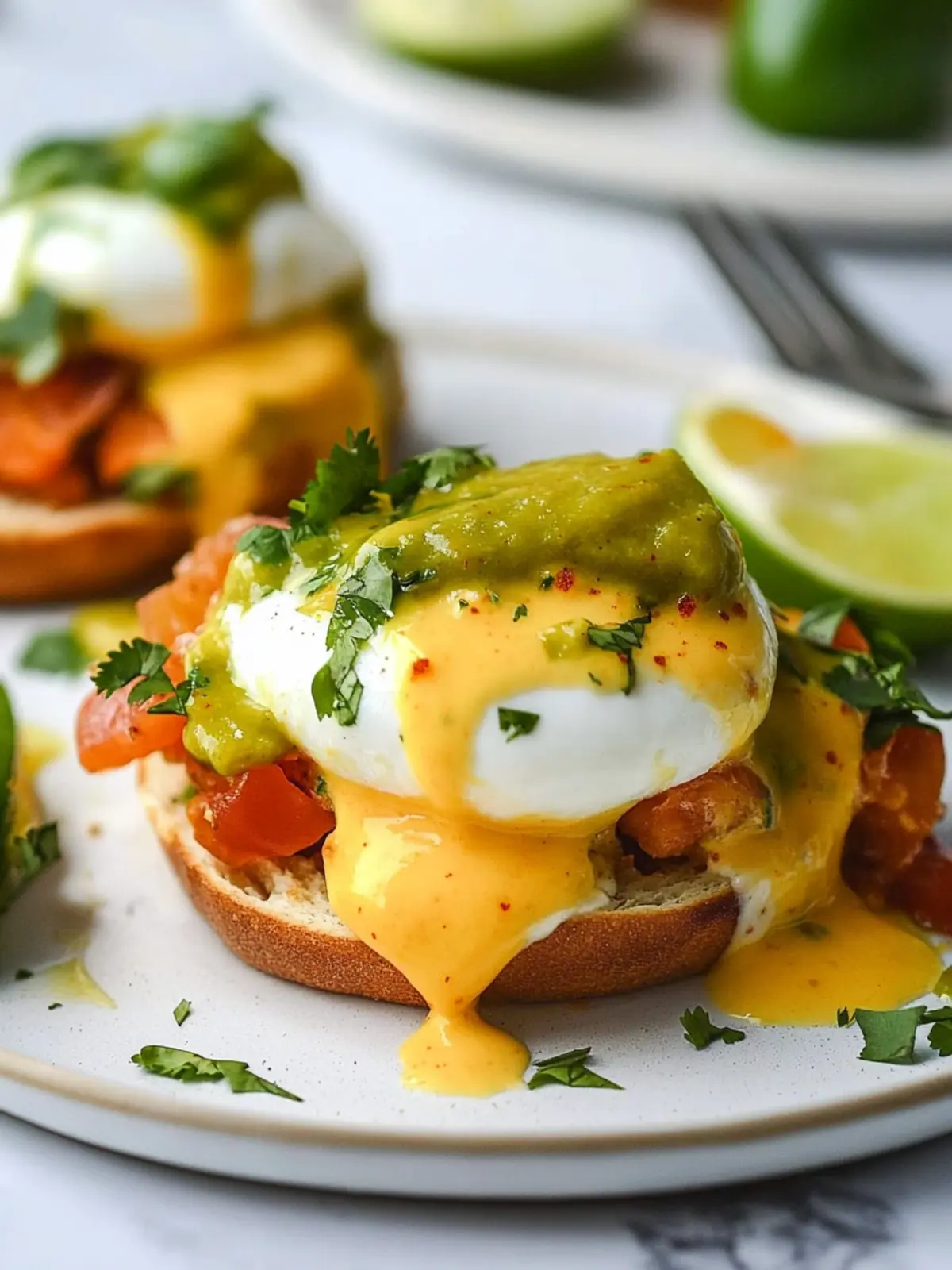 Delight in Mexican Eggs Benedict with Zesty Chipotle Twist 4 Mexican Eggs Benedict