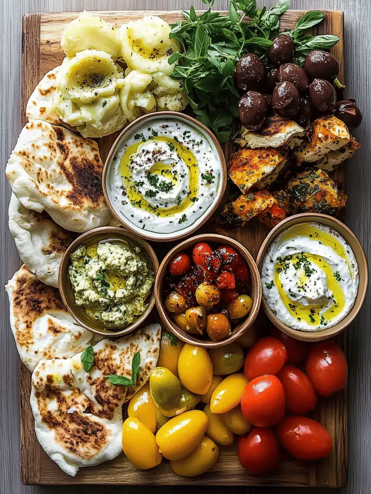 Create Irresistible Mediterranean Brunch Boards with 3 Dips & Flatbreads 3 Irresistible Mediterranean Brunch Boards with 3 Dips and Flatbreads