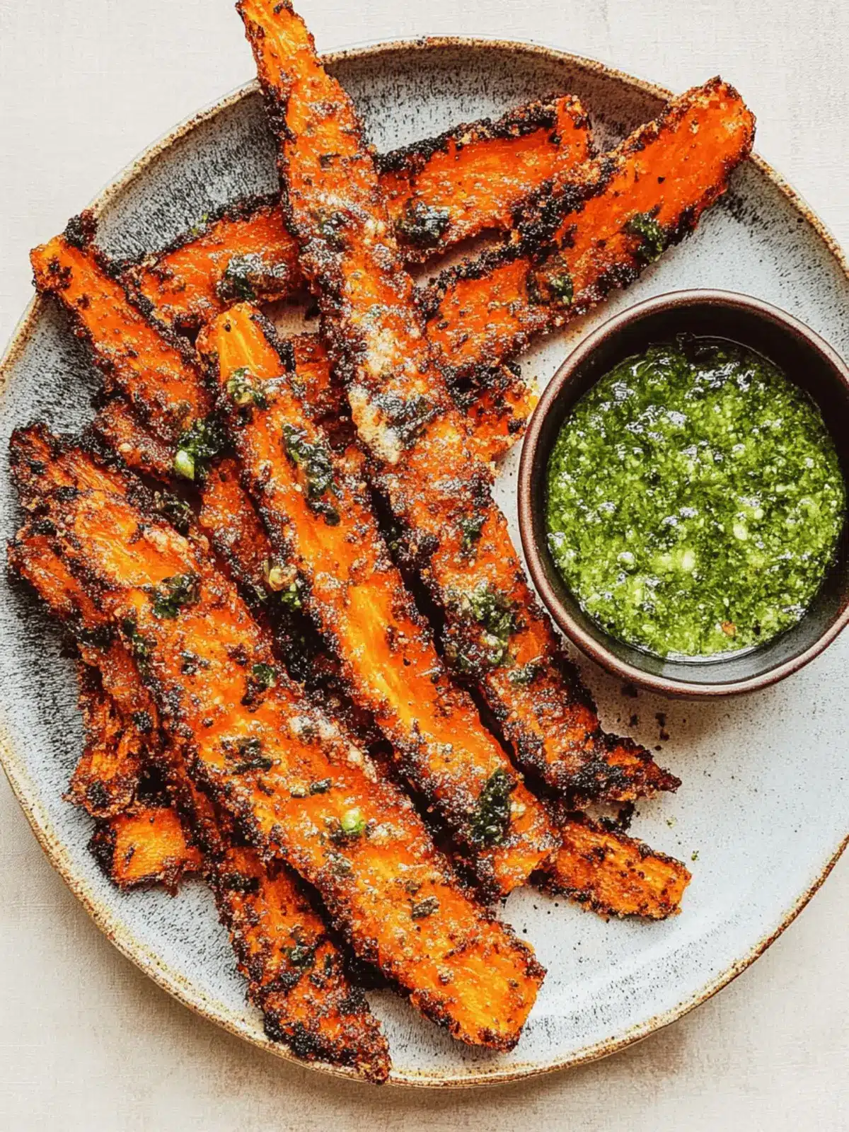 Crunchy Parmesan Carrots with Salsa Verde to Wow Your Guests 3 Crunchy Parmesan Carrots with Salsa Verde