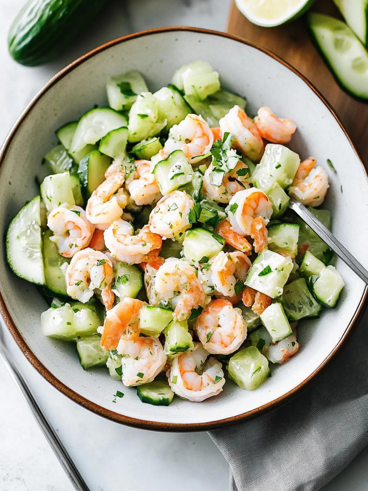 Cucumber Shrimp Salad: Quick, Healthy Bliss for Summer Days 4 Cucumber Shrimp Salad