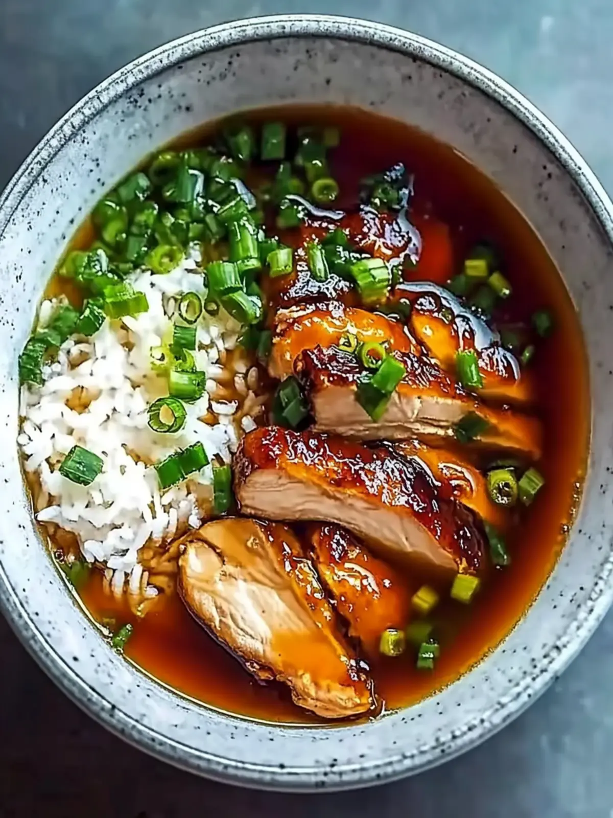 Caramelised Soy Chicken in Garlic Ginger Broth with Rice Delight 2 Caramelised Soy Chicken in Garlic Ginger Broth with Rice