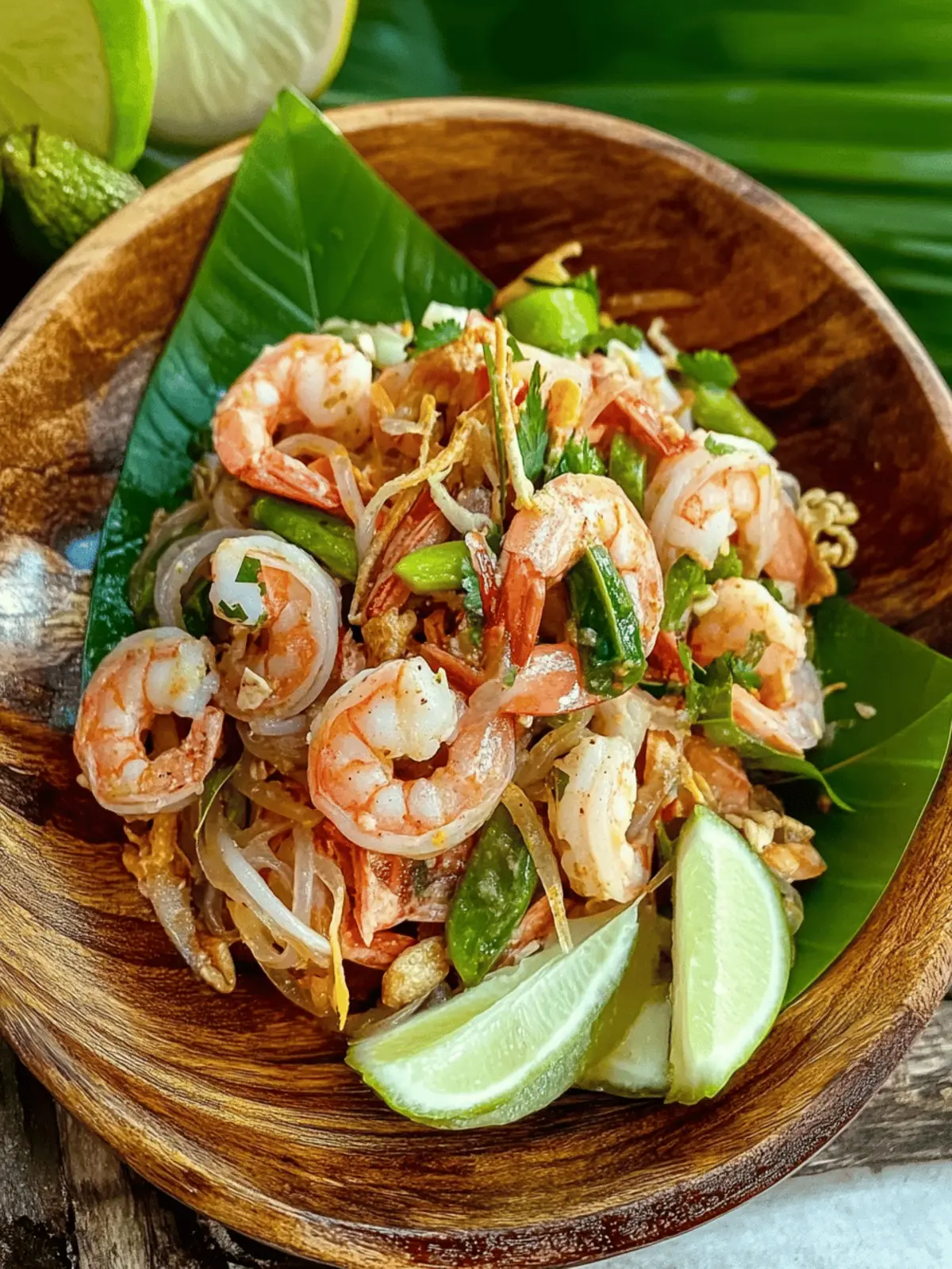 Delicious Pla Goong Salad - Quick Thai Shrimp Paradise 3 Pla Goong Salad