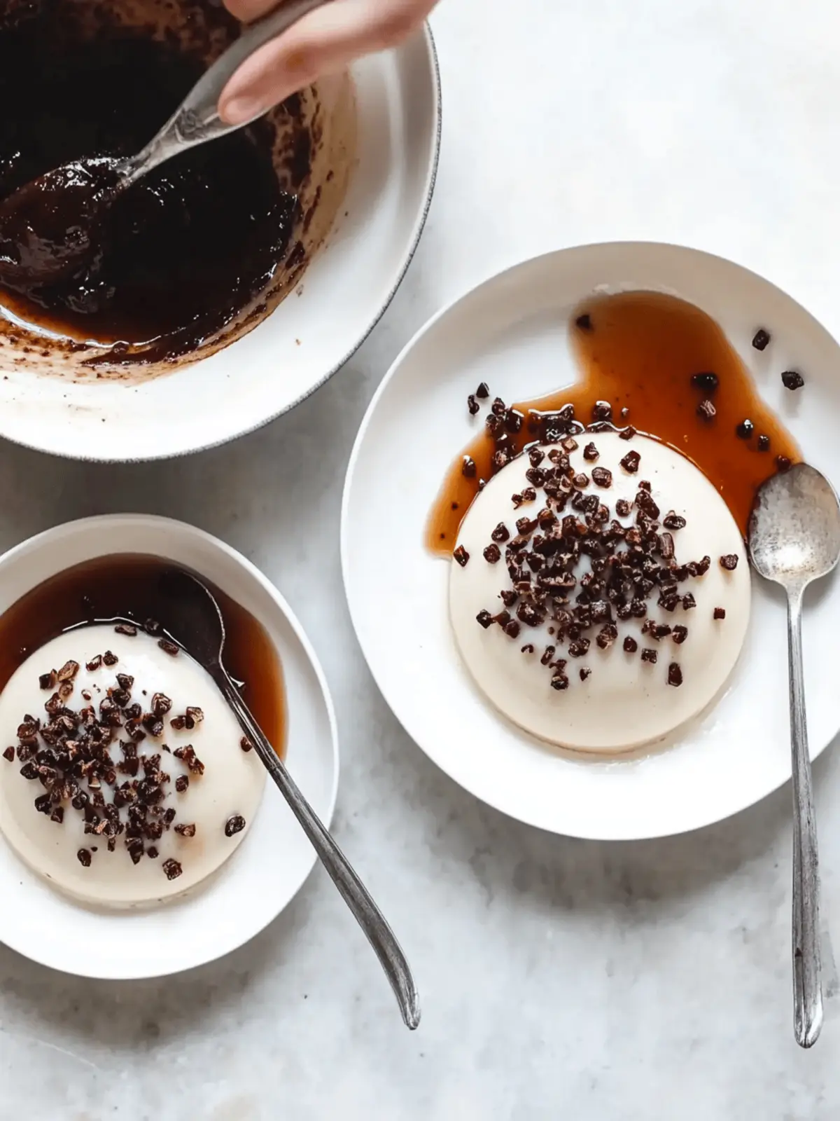 Vegan Coconut Panna Cotta with Salty Maple Cacao Nibs Bliss 3 Coconut Panna Cotta with Salty Maple Cacao Nibs