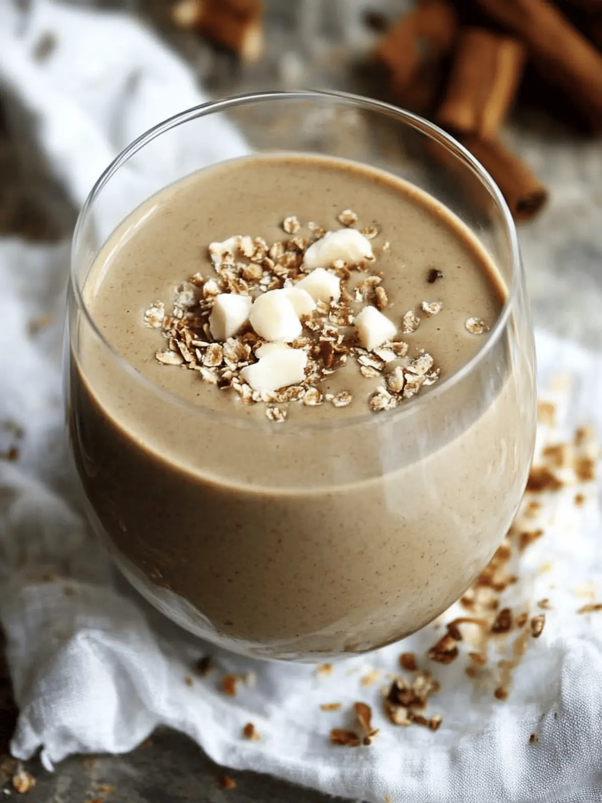 Warm Gingerbread Breakfast Smoothie for Cozy Mornings 3 warm gingerbread breakfast smoothie