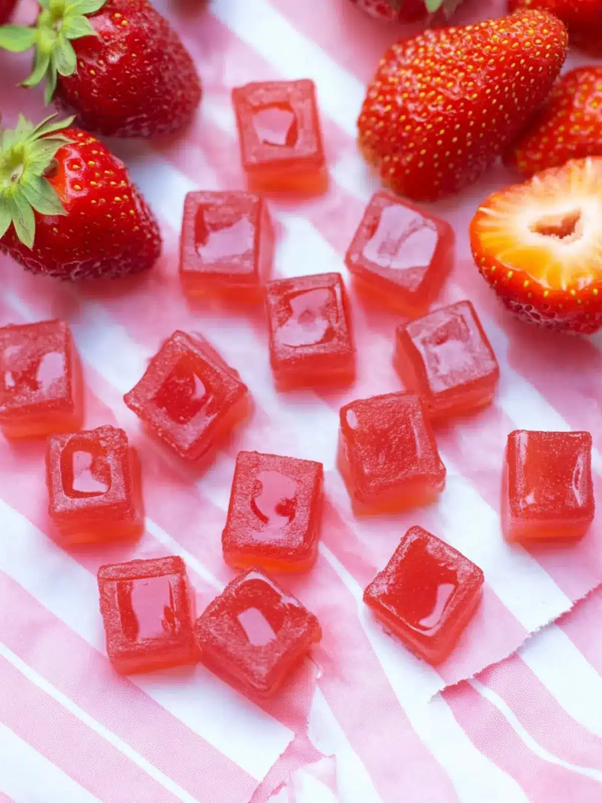 Delicious Healthy Homemade Strawberry Gummies with Real Fruit 3 Healthy Homemade Strawberry Gummies (With Real Fruit)