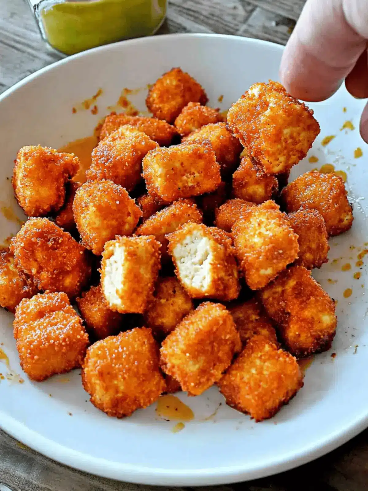Vegan Nashville Hot Tofu Nuggets That Pack a Spicy Punch 3 Vegan Nashville Hot Tofu Nuggets