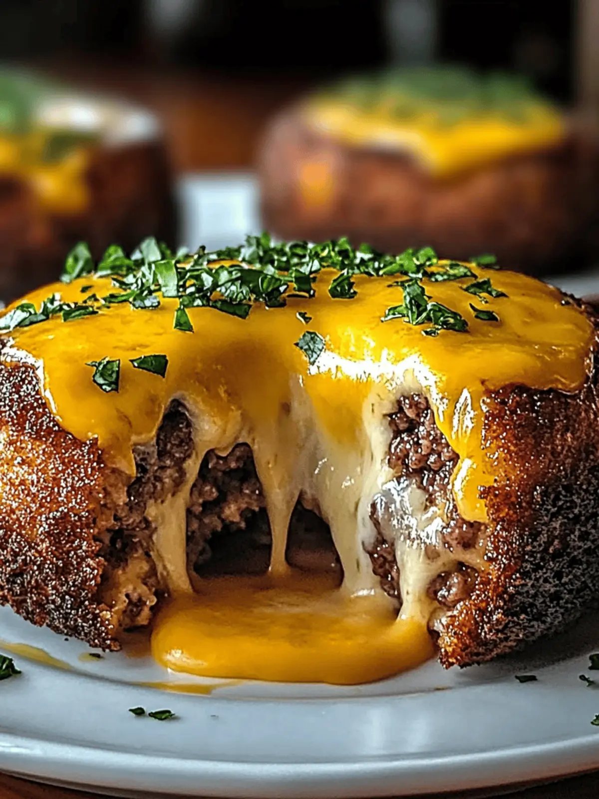 Cheeseburger Lava Cakes Molten: Melted Comfort in Every Bite 4 Cheeseburger Lava Cakes Molten