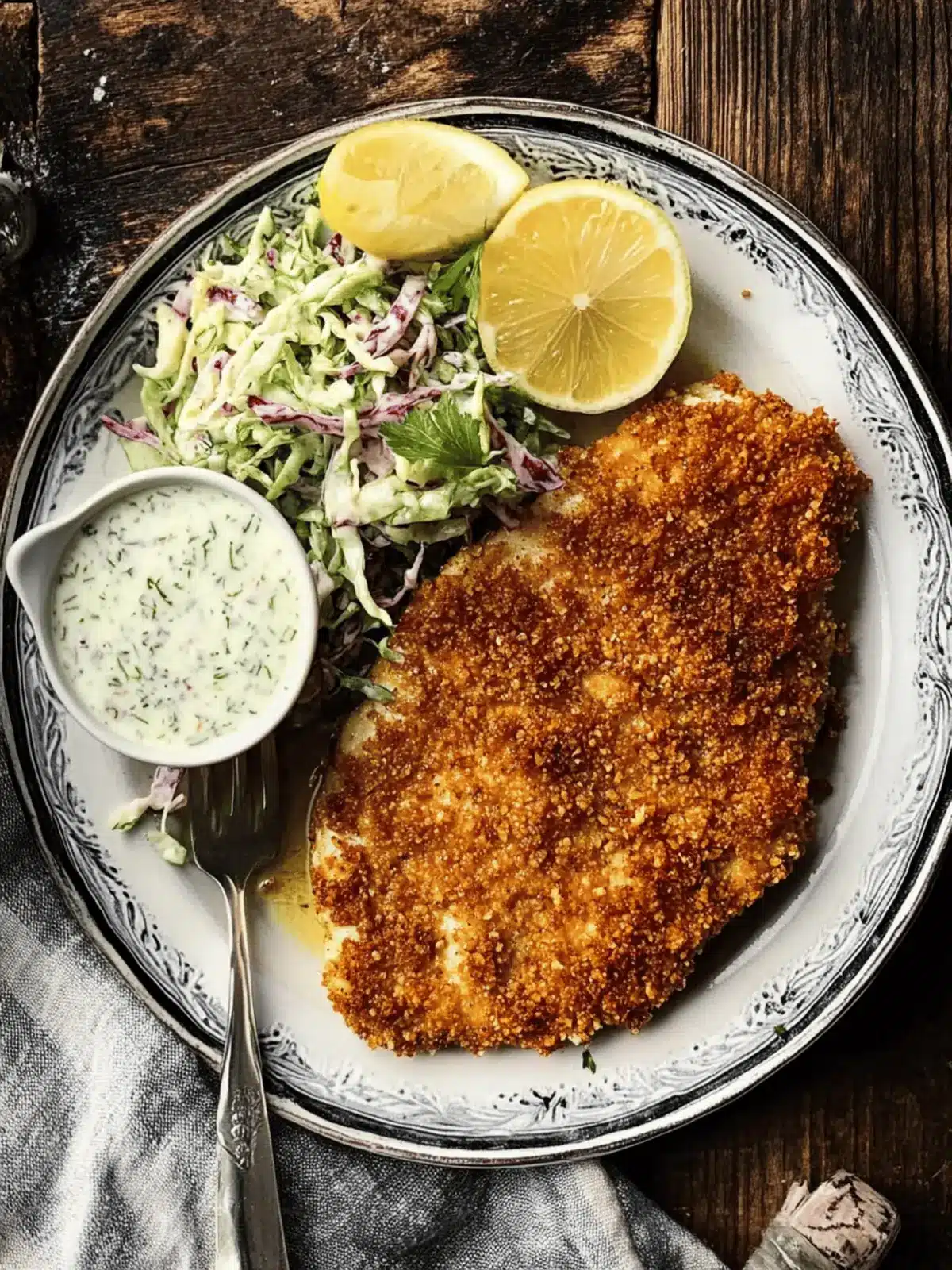Crispy Walnut Crusted Chicken with Fresh Fennel Slaw Delight 3 Walnut Crusted Chicken with Fennel Slaw
