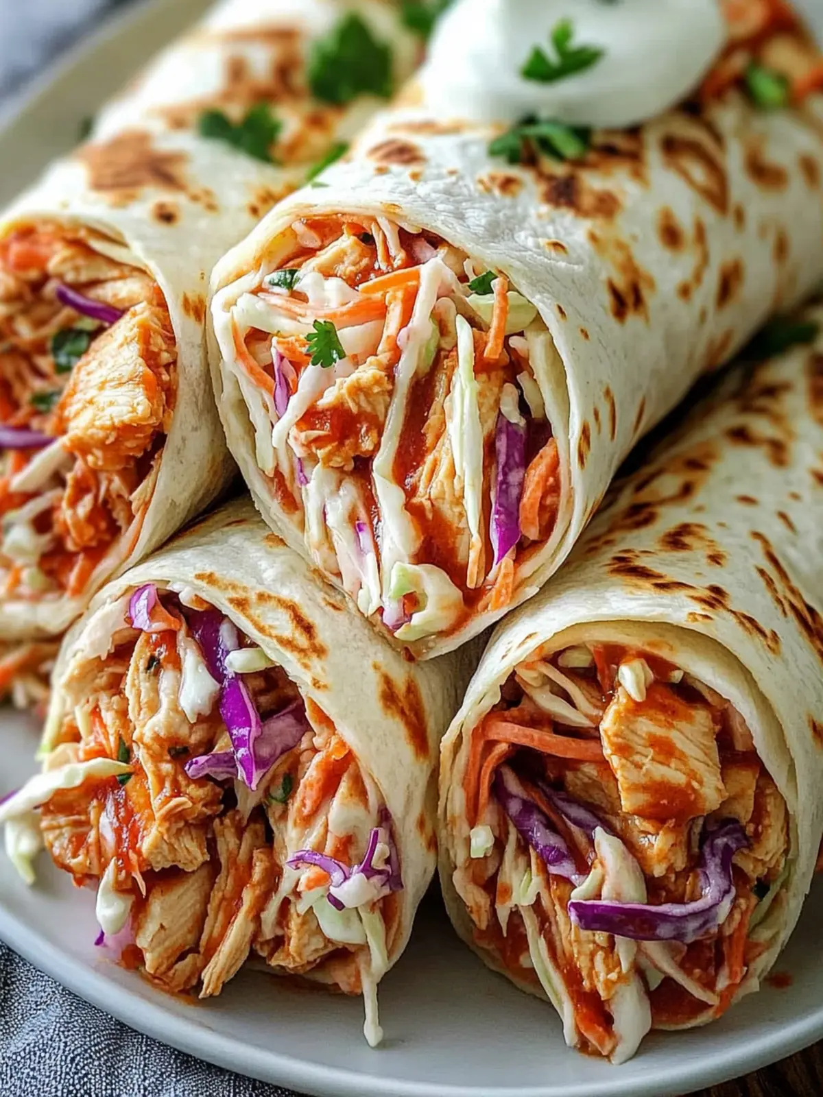 BBQ Chicken Coleslaw Wraps for a Flavorful Quick Lunch 3 BBQ Chicken Coleslaw Wraps