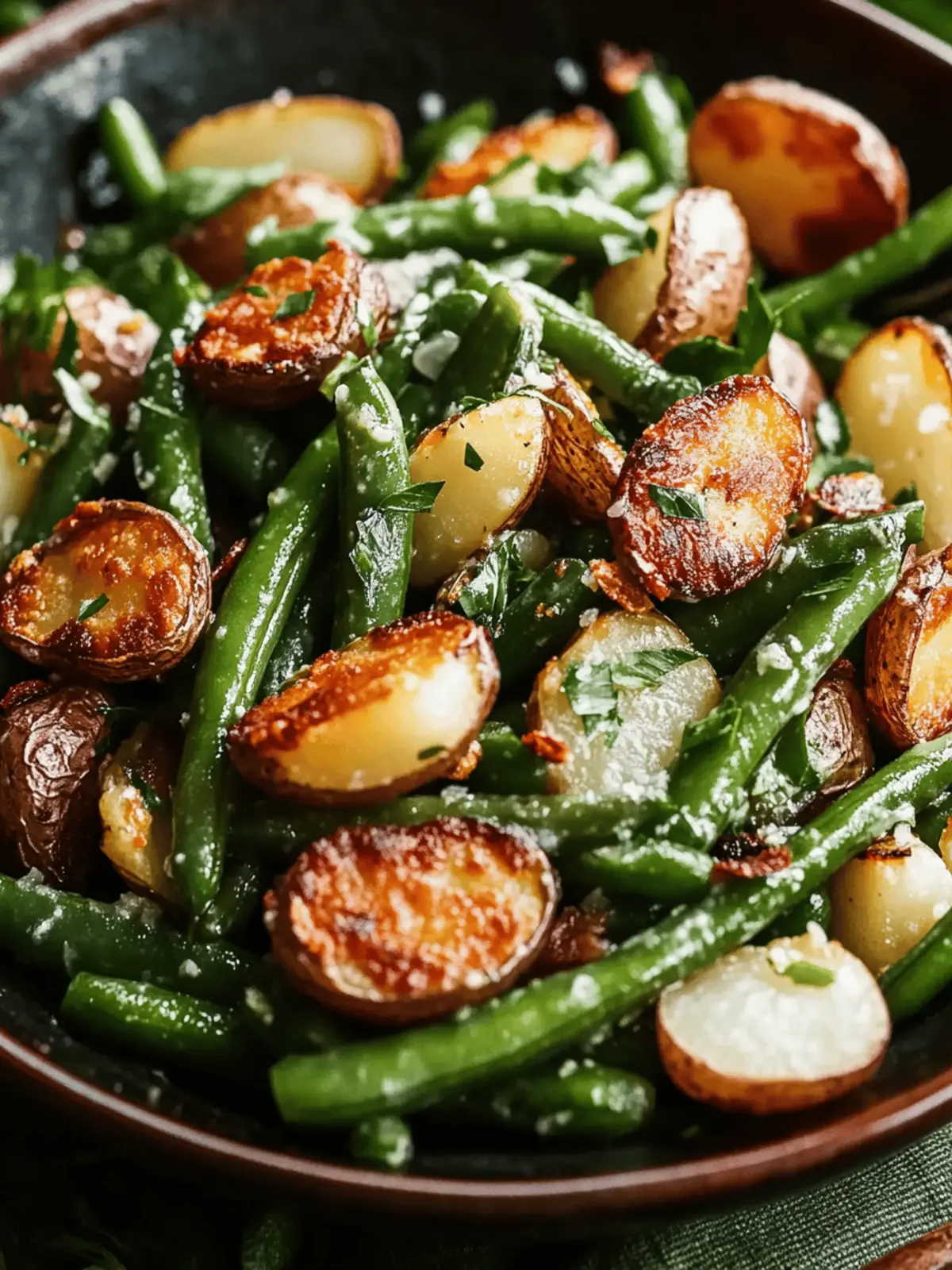 Warm Green Bean Salad with Crispy Potatoes for Fresh Flavor 4 Warm Green Bean Salad with Crispy Potatoes