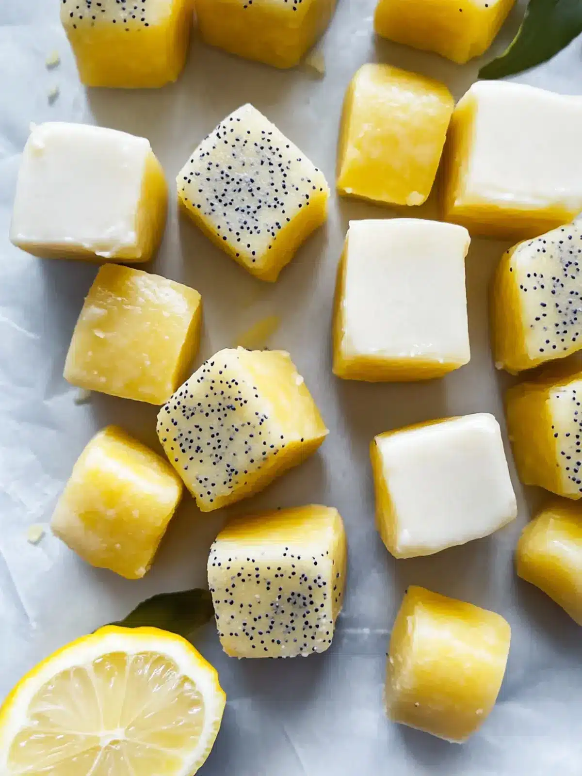 No-bake Lemon Poppy Seed Fridge Bites for a Fresh Snack 2 No-bake Lemon Poppy Seed Fridge Bites (V)
