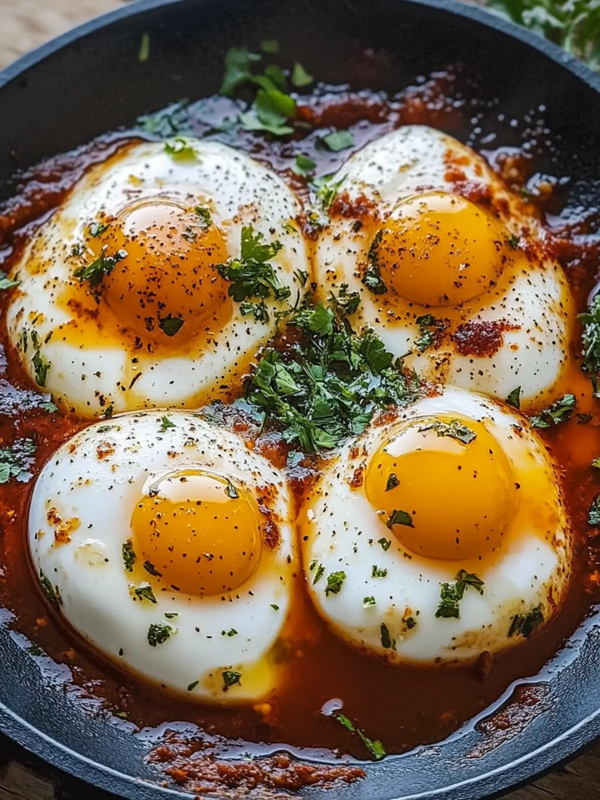 Delicious Turkish Eggs (Cilbir) for a Cozy Brunch Delight 4 Turkish Eggs (Cilbir)