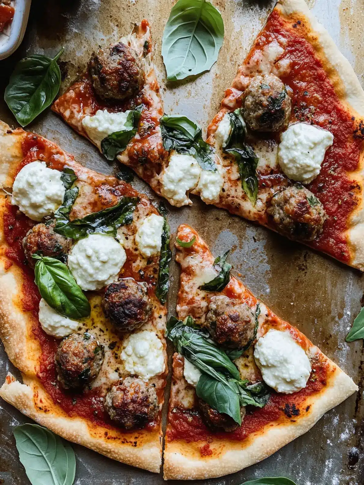 Savory Meatball and Ricotta Pizza You ll Crave Tonight 4 Meatball and Ricotta Pizza