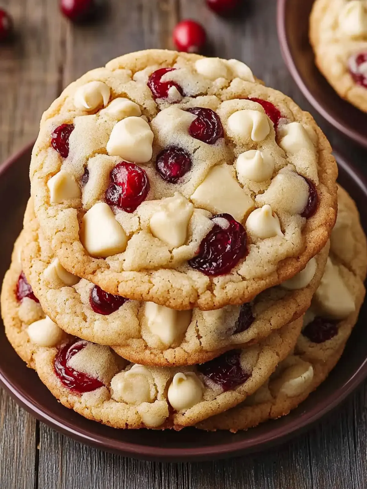 Soft White Chocolate Cranberry Cookies for Cozy Holidays 2 White Chocolate Cranberry Cookies