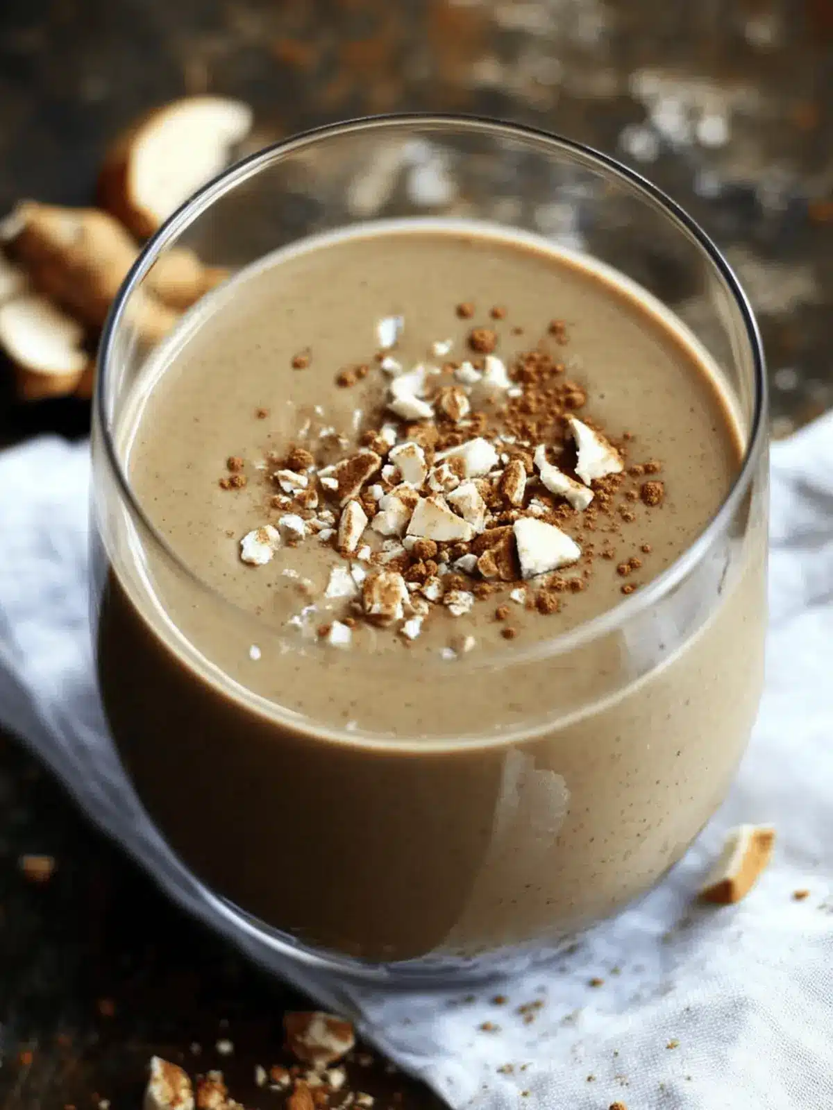 Warm Gingerbread Breakfast Smoothie for Cozy Mornings 2 warm gingerbread breakfast smoothie