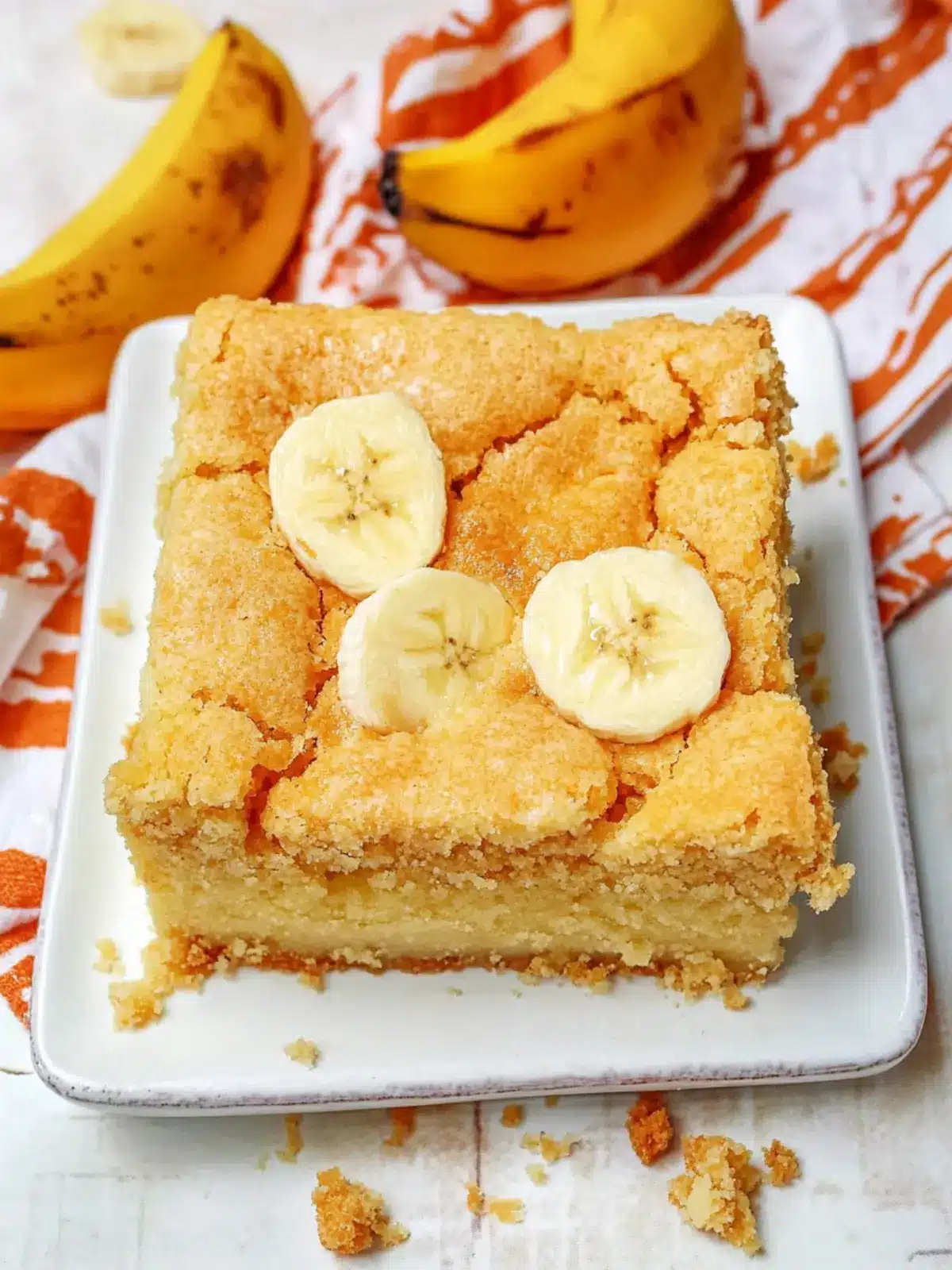 Irresistible Banana Blondies with Vanilla Wafer Crunch 4 Banana Blondies