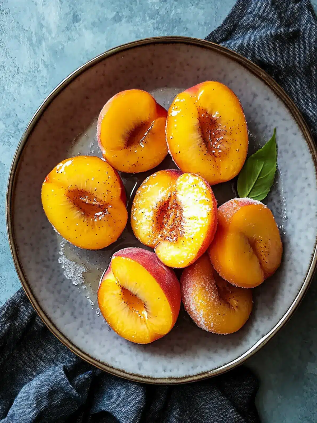 Irresistibly Easy Pan-Fried Peaches with Sugar and Cinnamon 2 Easy pan fried peaches with sugar and cinnamon