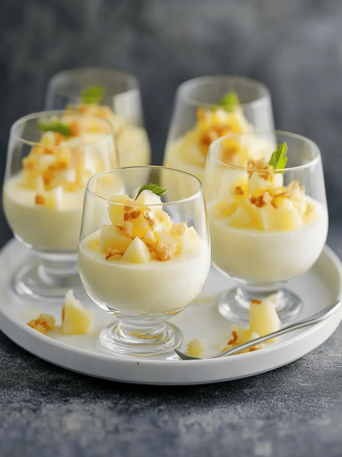 Tropical Pina Colada Panna Cotta to Wow Your Summer Guests 2 Pina Colada Panna Cotta