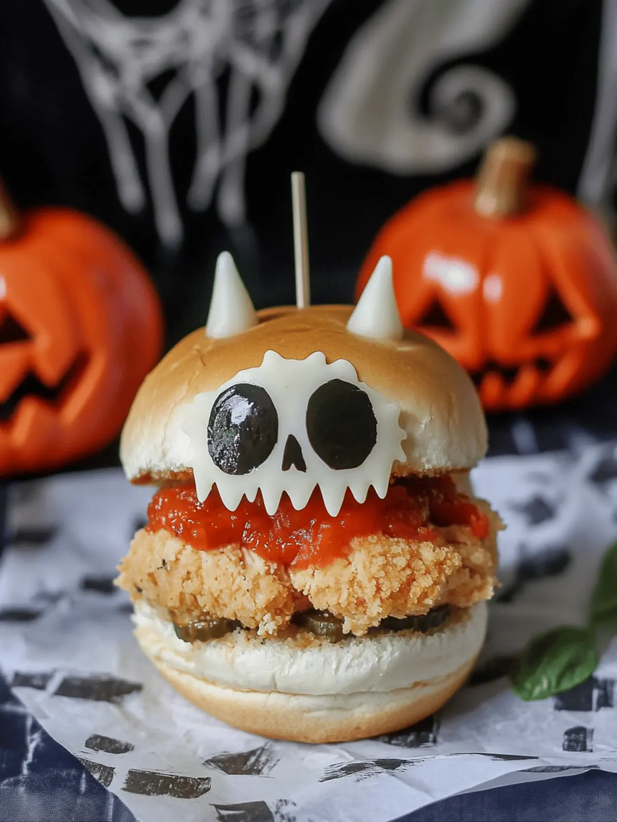 Spooktacular Halloween Chicken Parmesan Sliders You ll Love 4 Halloween Chicken Parmesan Sliders
