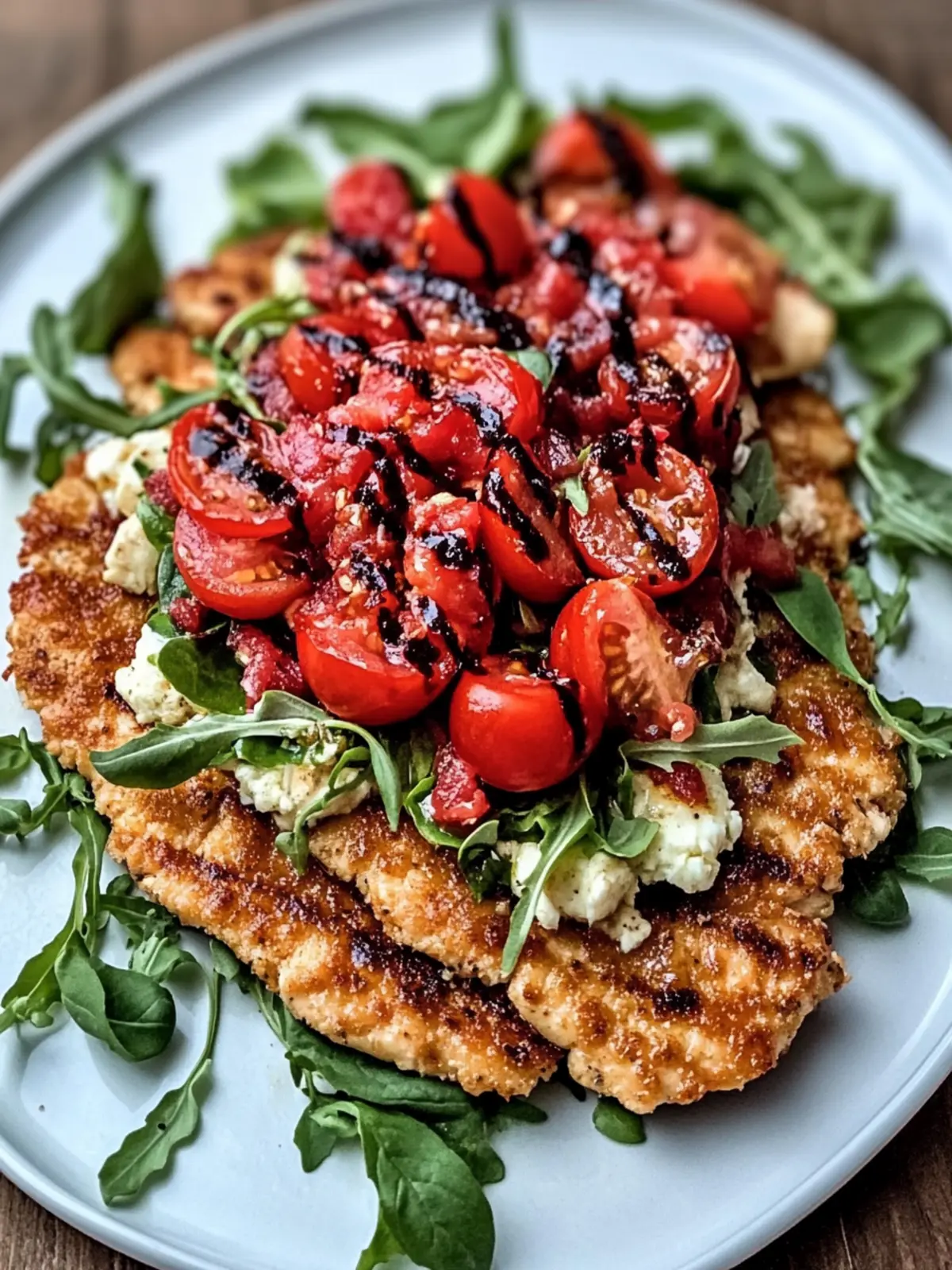 Crispy Chicken Milanese with Tomato and Mozzarella Delight 4 Chicken Milanese with Tomato and Mozzarella