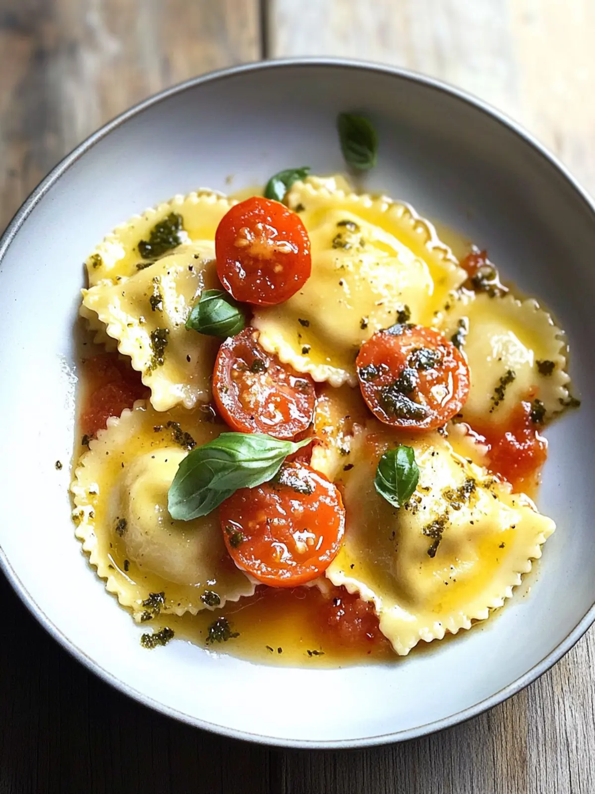 Easy 15-Minute Basil Tomato Ravioli for Fresh Flavor Lovers 4 Basil Tomato Ravioli