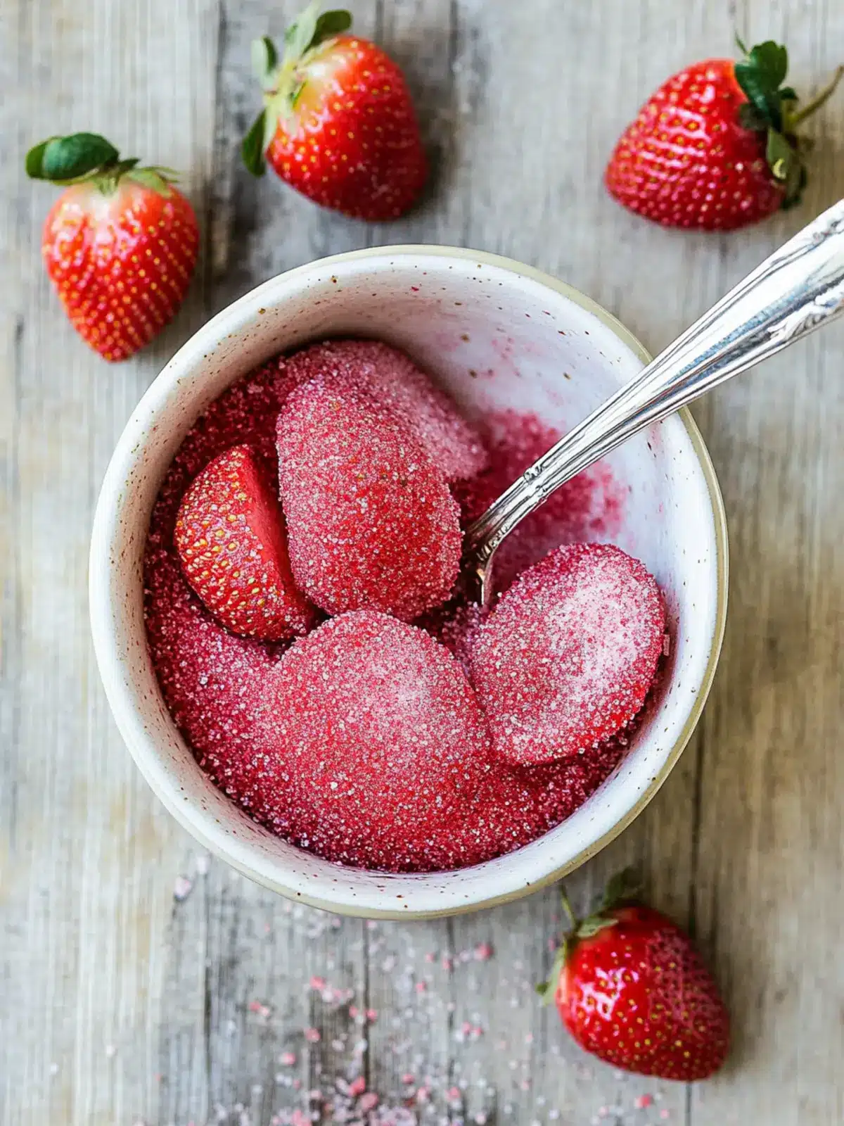 Homemade Strawberry Sugar for Deliciously Fun Baking! 4 Homemade Strawberry Sugar